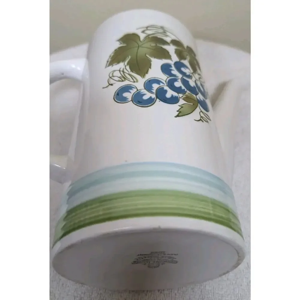 Harmony House, Blue Grapes, Ironstone, 4265, Mid Century Modern, Coffee Pot